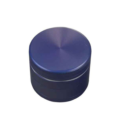 [WN54B] Alu-Grinder BLAU, 50mm Ø, 4-teilig mit Sieb, CNC*