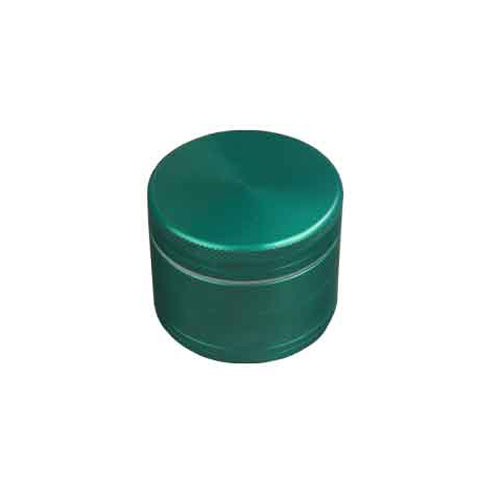 [WN54G] Alu-Grinder GRÜN, 50mm Ø, 4-teilig mit Sieb, CNC*