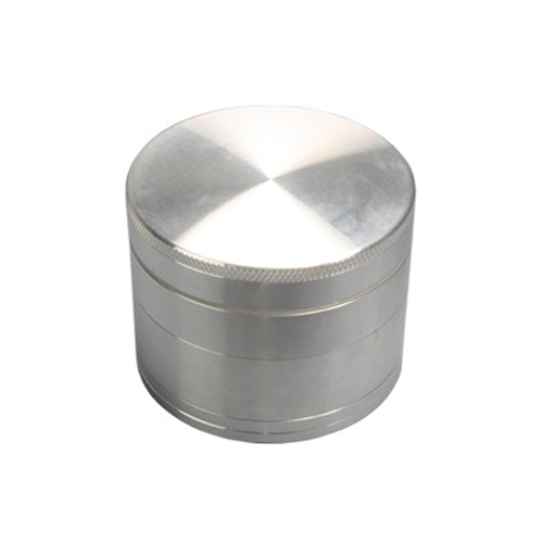 [WN634] Alu-Grinder, 63mm Ø, 4-teilig mit Sieb, CNC