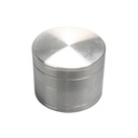 Alu-Grinder, 63mm Ø, 4-teilig mit Sieb, CNC