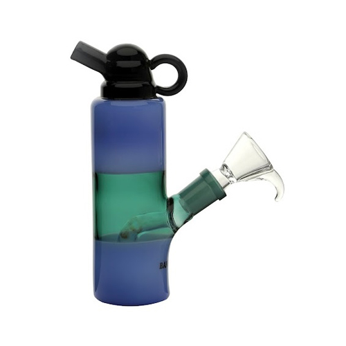 [SSC10143MBL] Blue Mini Bottle Bong, 15 cm