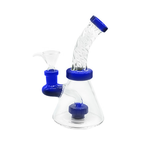 [SSC10136BL] Blau Bong, Conical twisted with Shower, 15cm