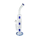 Blue Triple Shower Percolator Bong, 45 cm