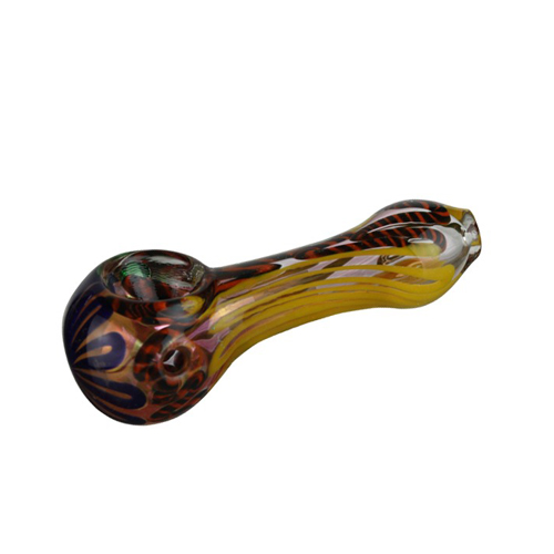 [CC1082] Farbig Glas Pfeife ca. 10.5cm