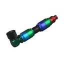 Farbig Pipe, 9,8 cm lang