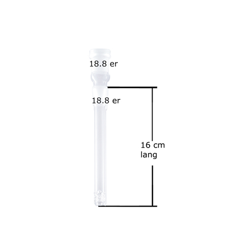 [X160DK] GLASS Diffuser Coupling, 18.8 Mm, 16 cm