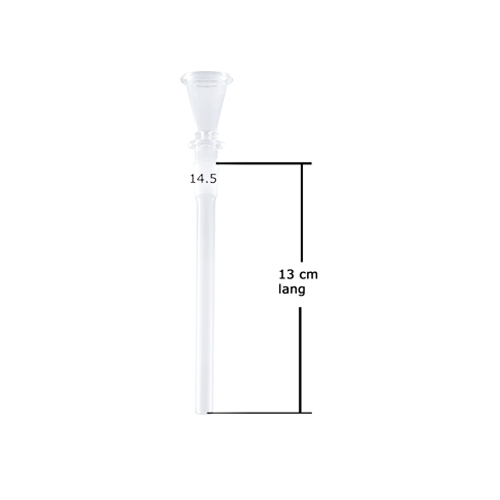 [ES130T] GLASS Downstem 13cm, 14.5 cm Funnel