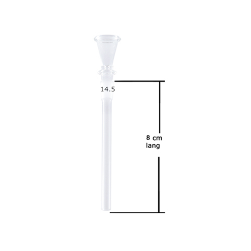 [ES80T] GLASS Downstem 8cm, 14.5 cm Funnel