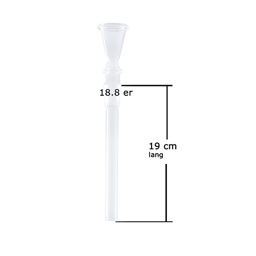 [X190T] GLASS Downstem 19cm, 18.8 cm Funnel
