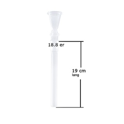 [X190T] GLASS Downstem 19cm, 18.8 cm Funnel