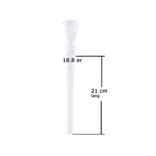 [X210T] GLASS Downstem 21cm, 18.8 cm Funnel