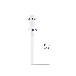 [X110K] GLAS-Kupplung, 18.8er, 11cm, (X3K)