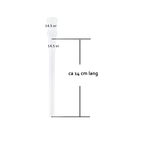 [E140] GLASS Coupling, 14.5 Mm, 14 cm (E4)