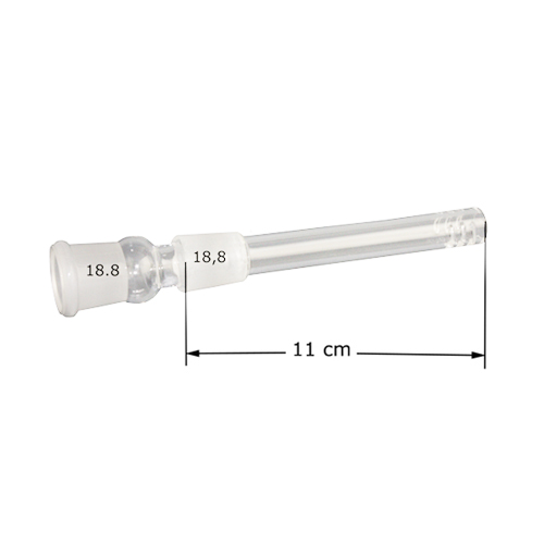 [X110DS] GLAS-Schlitz-Diffuser-Kupplung-18.8er-11cm