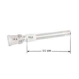 [X110DS] GLAS-Schlitz-Diffuser-Kupplung-18.8er-11cm