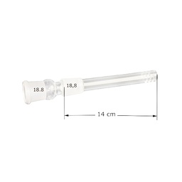 [X140DS] GLAS-Schlitz-Diffuser-Kupplung-18.8er-14cm