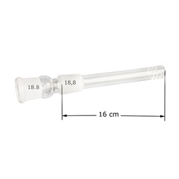 [X160DS] GLAS-Schlitz-Diffuser-Kupplung-18.8er-16cm