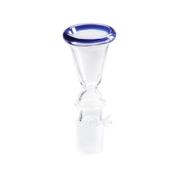 [EK18TB] GLAS-Steckkopf-18.8er-Trichter-groß-blauer Rand