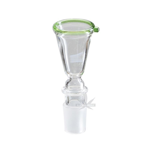 [EK18TG] GLASS Plug-in Head, 18.8 mm Funnel, Large, Green Rim