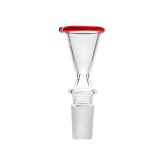 [EK18TR] GLASS Plug-in Head, 18.8 mm Funnel, Large, Red Rim