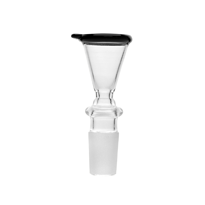 GLAS-Steckkopf-18.8er-Trichter-groß-schwarz. Rand