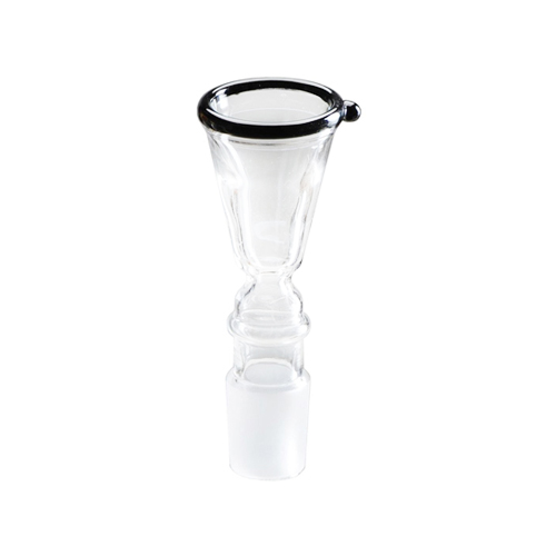 [EK18TS] GLASS Plug-in Head, 18.8 mm Funnel, Large, Black Rim