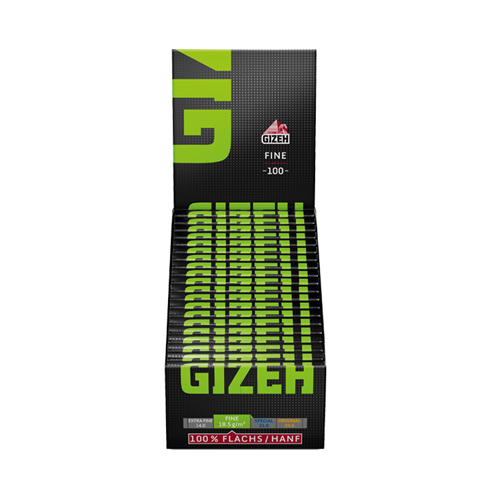[ZI4BF] Gizeh Black Fine (green) Regular Size, VE20 Heftche