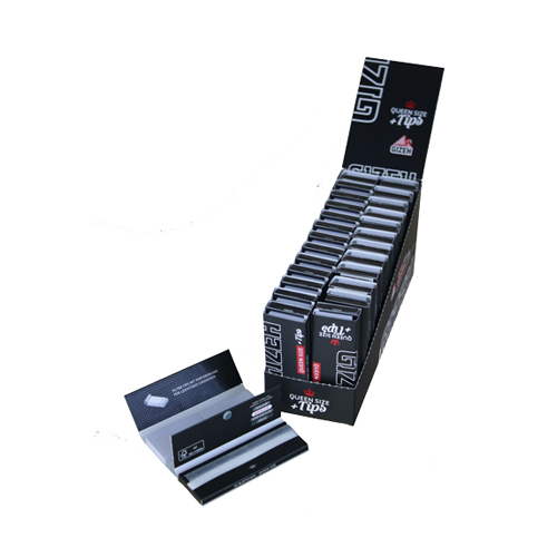 [ZI4QST] Gizeh Schwarz Queen Size-1 1/4 Format+Tips