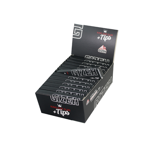 [ZI4XT] Gizeh King Size Slim With Tips, Pack Of 26