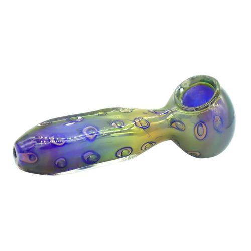 [SSC10018] Glas Handpfeife, Gold Fuming Bubble Hand Pfeife
