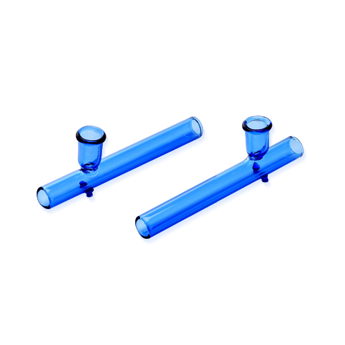 [SSC10202BL] Glass Kawumm, Blue Shotgun Pipe, 12 mm Ø, 10 cm