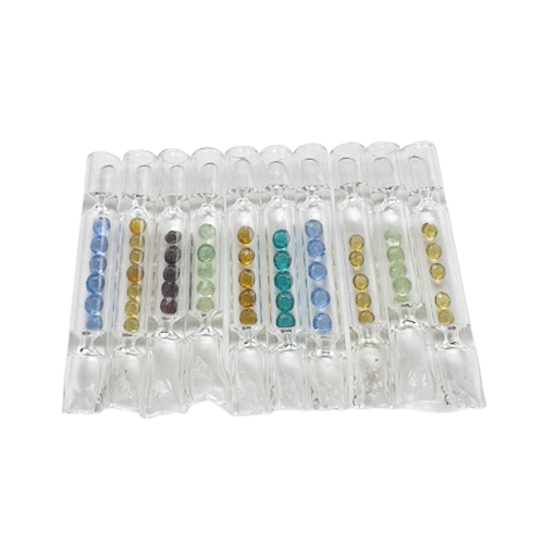 [SSC10206] Glass One-hitter, Crystal, VE10 Mouthpieces, 9cm