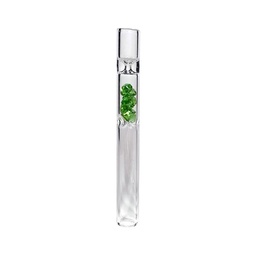 [SSC10129] Glas One-hitter, farbige Kristalle, 11,5cm, VE10
