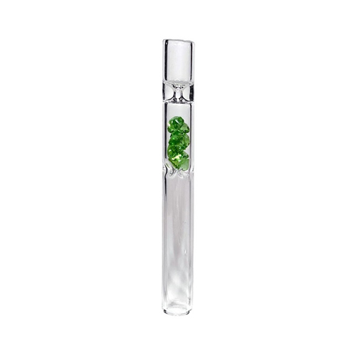 [SSC10129] Glass One-hitter, Colored Crystals, 11.5 Cm, VE10
