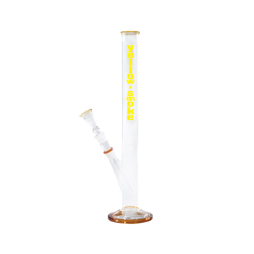 [GW44LBY] Glass Bong Cylinder, Yellow Smoke, 46 Cm, 18.8 mm
