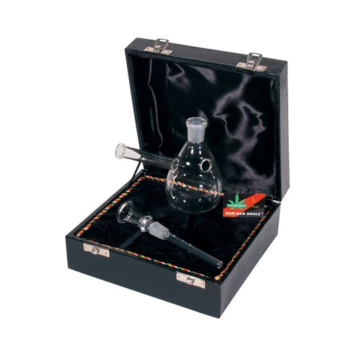 Glass Bong In Case - Gw6-14cm-14.5