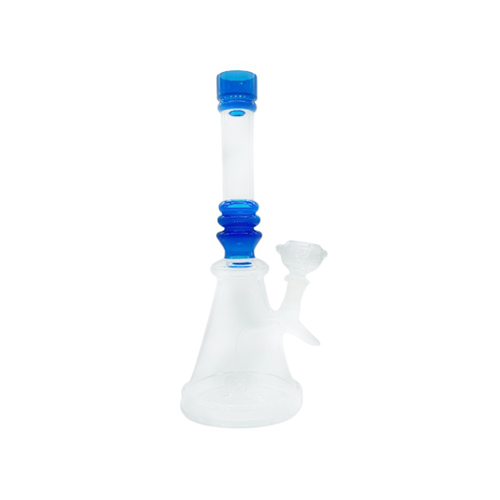 Glass Bong With Rings, 25cm