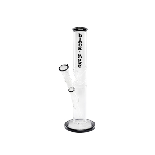 Glasbong, 14.5er, 33cm, Schwarz Smoke, Ice, 42mm Ø