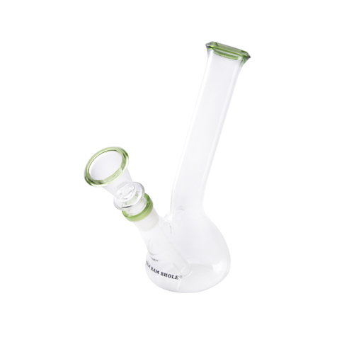[GW1KBG] Glass Bong, 14.5 Cm, 16 Cm, Green Edges