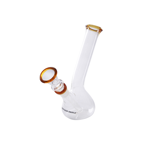 [GW1KBY] Glass Bong, 14.5 mm, 16 Cm, Yellow