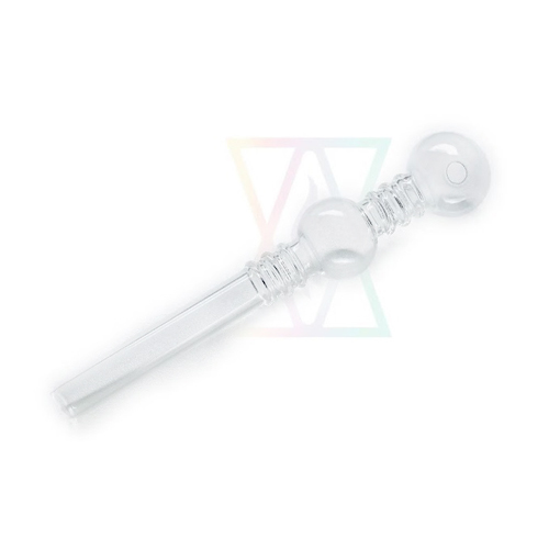 [SSC10126] Glaspfeife, 2 Ball Oil Pfeife With 3 rings, 14cm