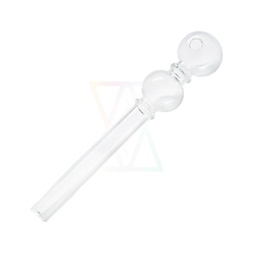 [SSC10125] Glaspfeife, 2 Ball Oil Pfeife 1 ring, 14cm
