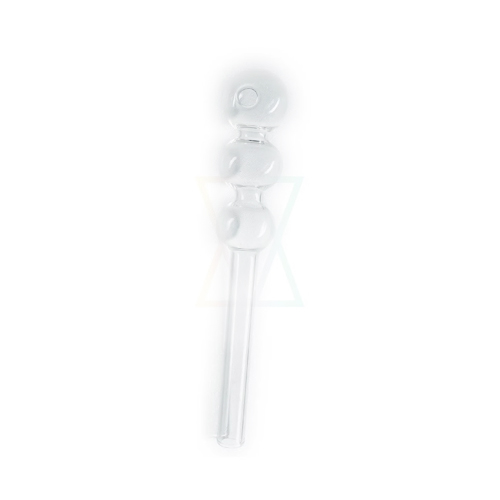 [SSC10127] Glass Pipe, 3 Bubble Oil Pipe, 15 cm