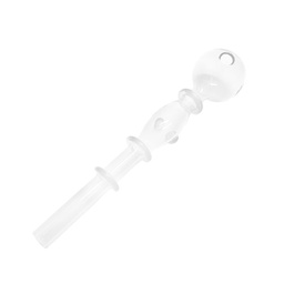 [SSC10099] Glaspfeife, Designer Oil Pfeife oval and ring, 15cm