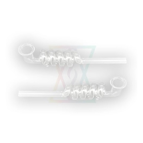 [SSC10101] Glass Pipe, Glass Spiral Pipe, 17 cm