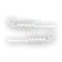 Glaspfeife, Glas spiral Pipe, 17cm