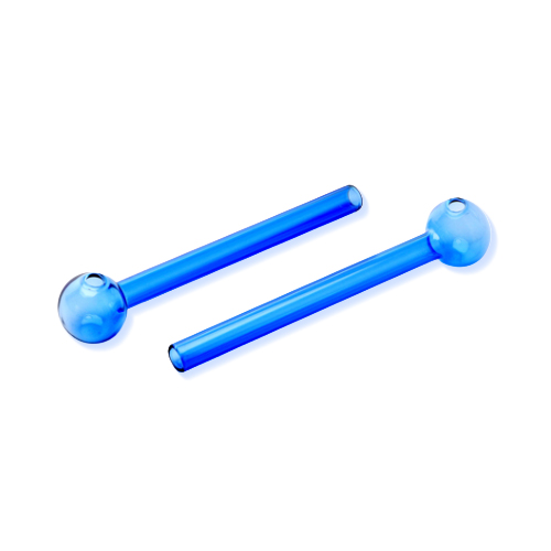 [SSC10322BL] Glass Oil Pipe Blue, 15 Cm, 1 Piece