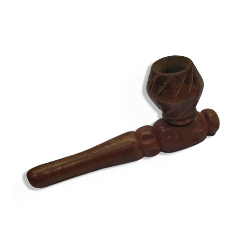 [SB10] Wooden Pipe, approx. 9 Cm, Screw-on