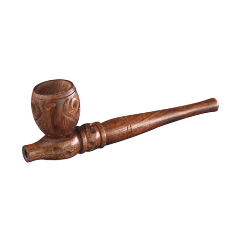 [MS1] Wooden Pipe, approx. 13 Cm, Screw-on