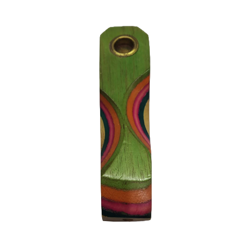 [SB12] Wooden Pipe, Flat, approx. 9.5 Cm, Screw-on